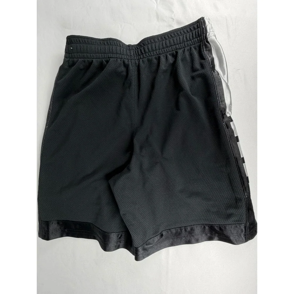 Nike Basketball Shorts Mens Large Black Excellent Dri-FIT Mesh Side Stripe